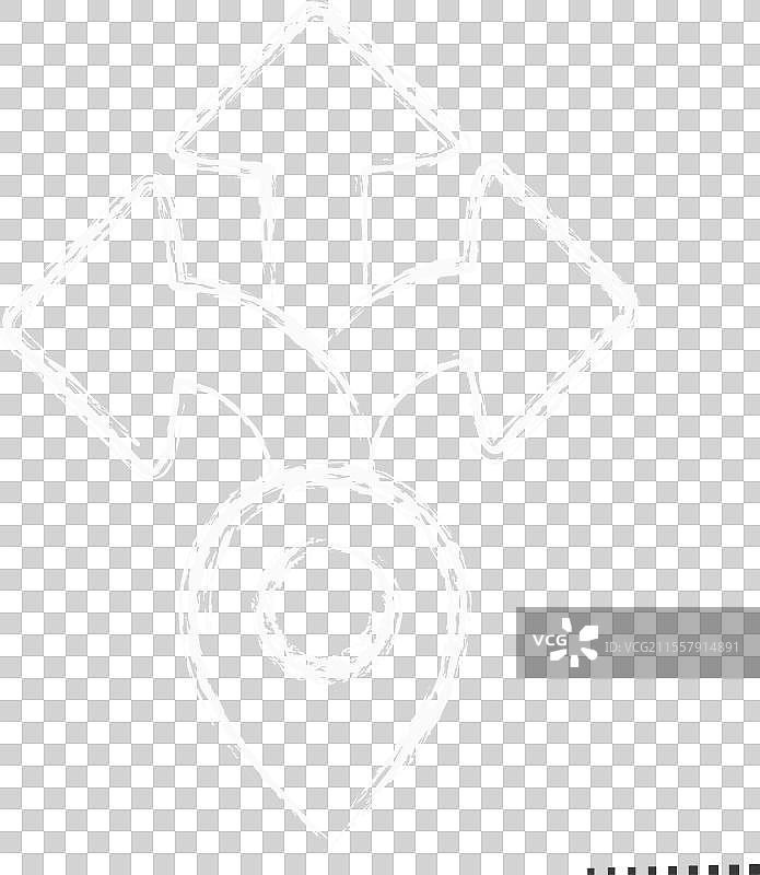 与导航相关的图标方向符号（粉笔）图片素材