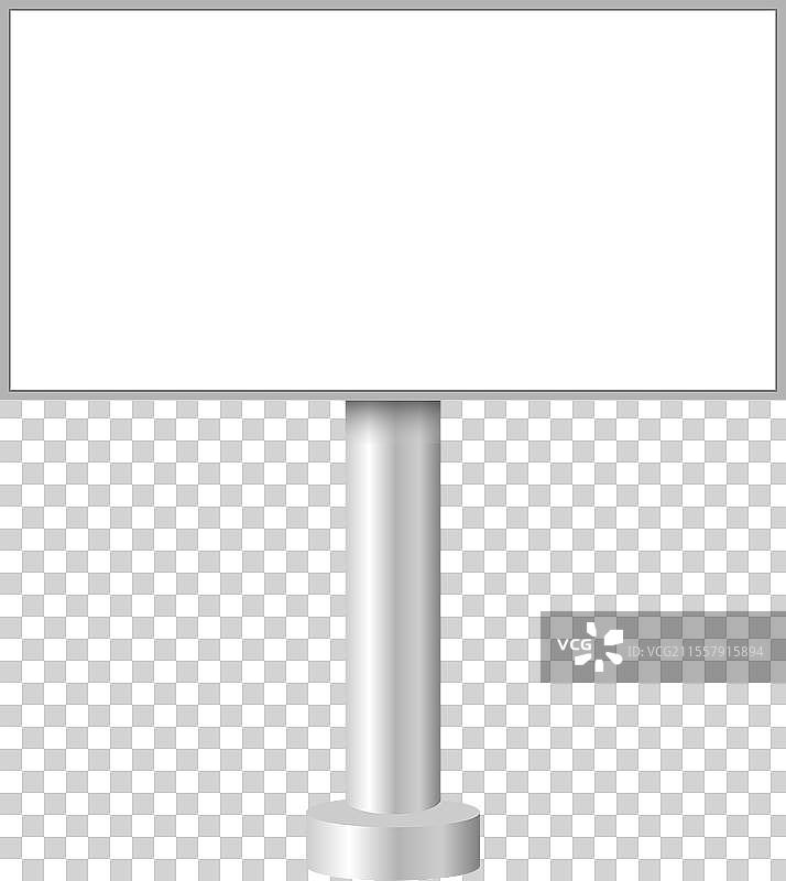 白色背景上的广告牌图片素材