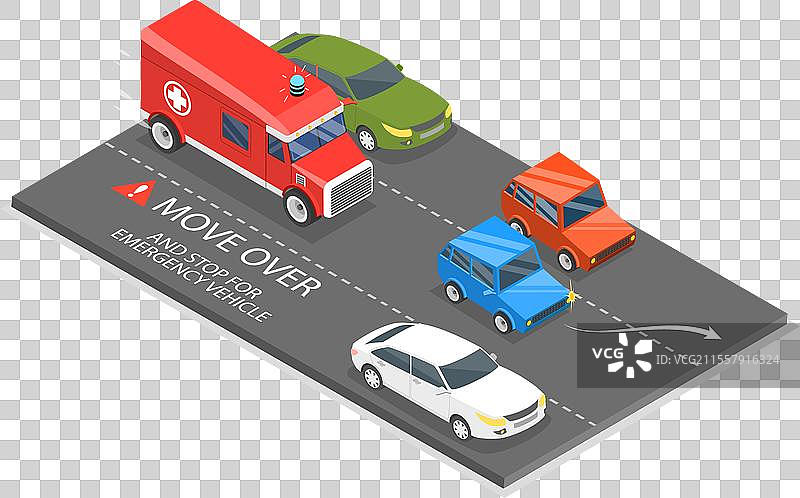 紧急情况的三维等距平面图图片素材