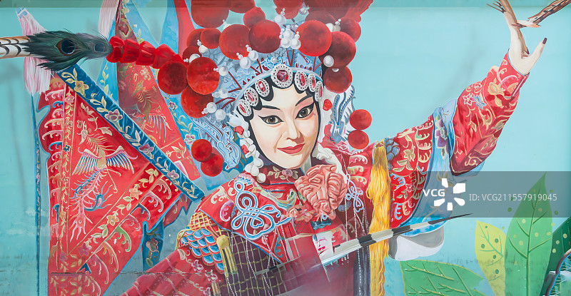 戏剧里的角色，刀马旦，穆桂英图片素材