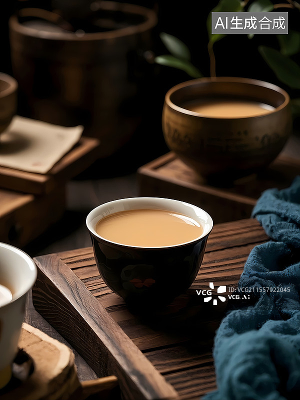 【AI数字艺术】酥油茶美食特写图片素材