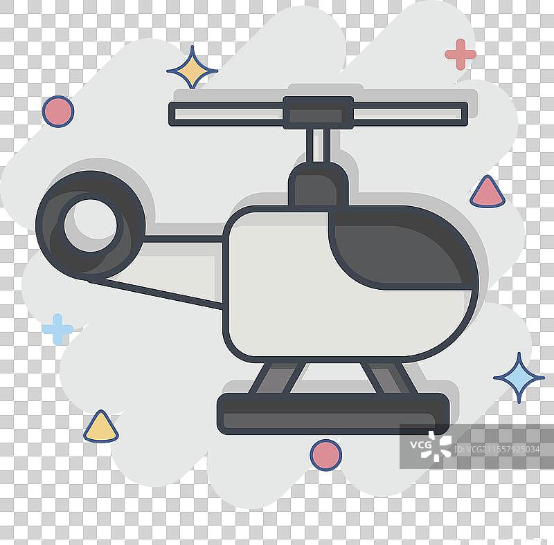 与导航符号相关的直升机图标图片素材