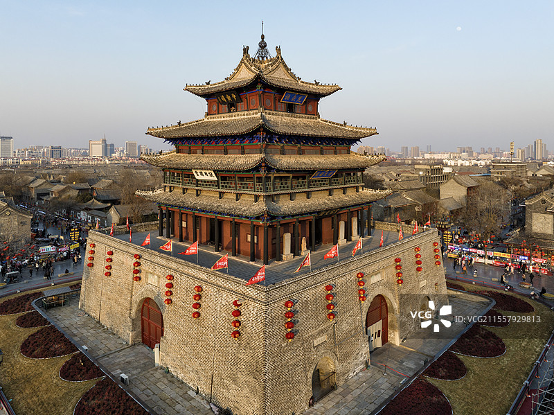 聊城光岳楼图片素材