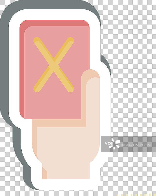 与足球相关的红牌贴纸图片素材