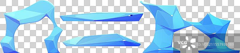 冰川漂浮块和框架山崖图片素材