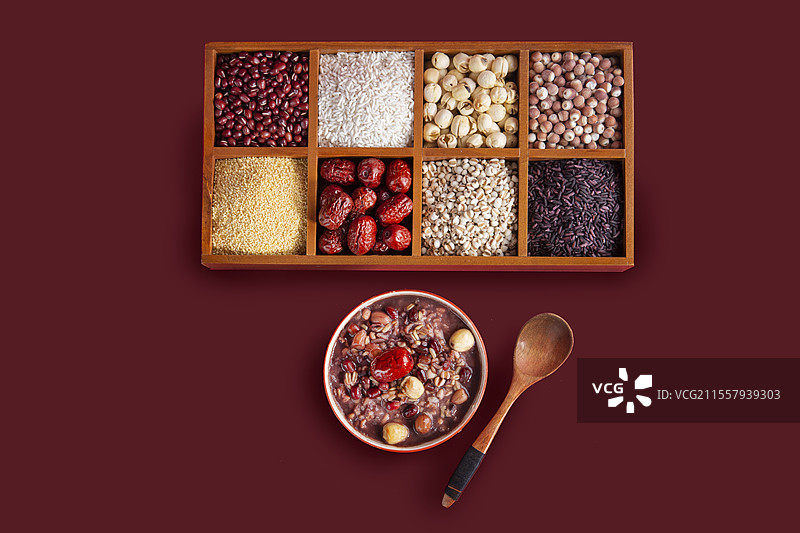 腊八粥红色喜庆节日传统食品图片素材