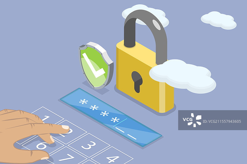 数据的三维等距平面图图片素材