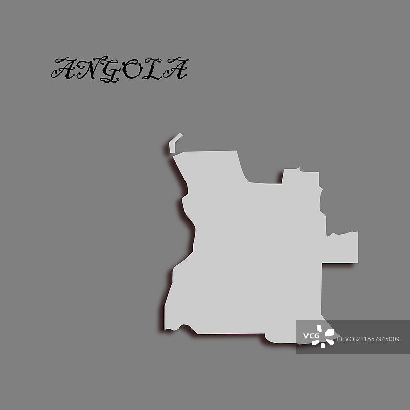 安哥拉国家地图图片素材