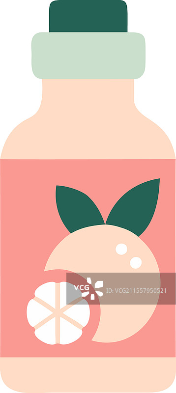 柑橘香精精华瓶图片素材