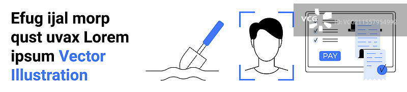 在线支付身份验证和图片素材