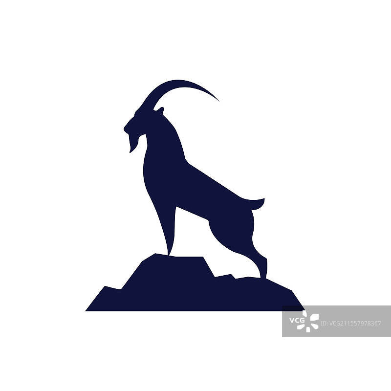 山顶上的山羊图片素材