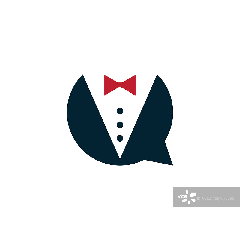 优雅的管家标志图片素材