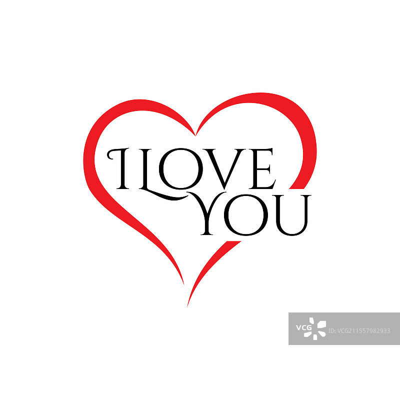 心形图案与短语图片素材