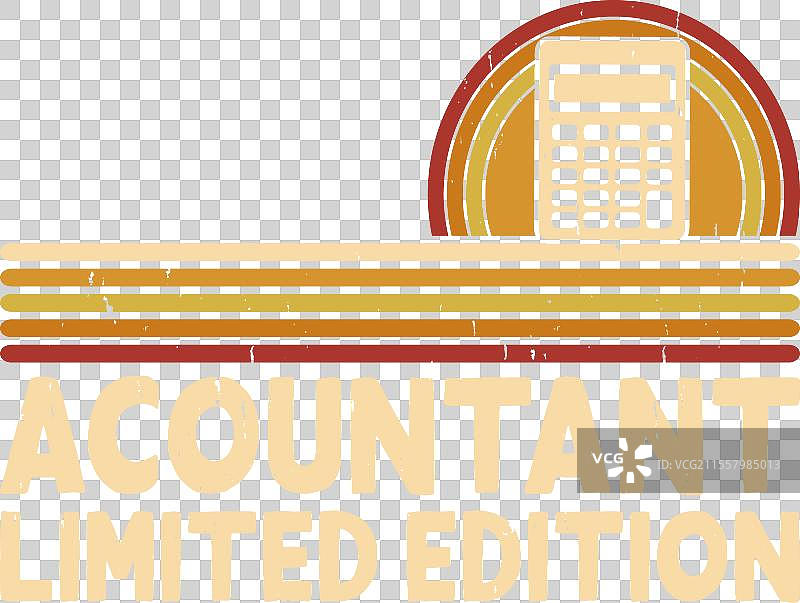 复古会计师T恤设计图片素材