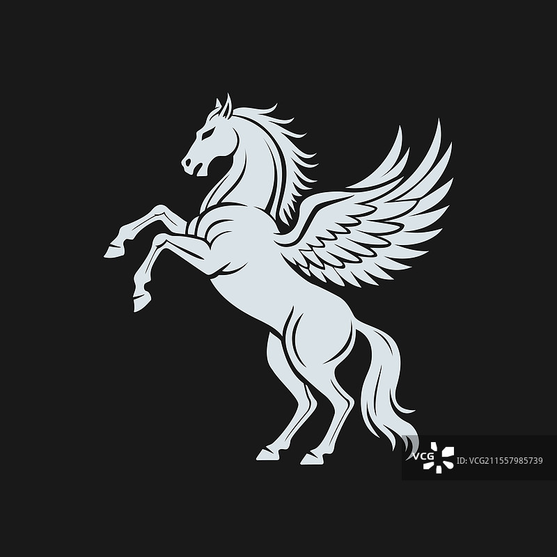 飞马腾空而起图片素材