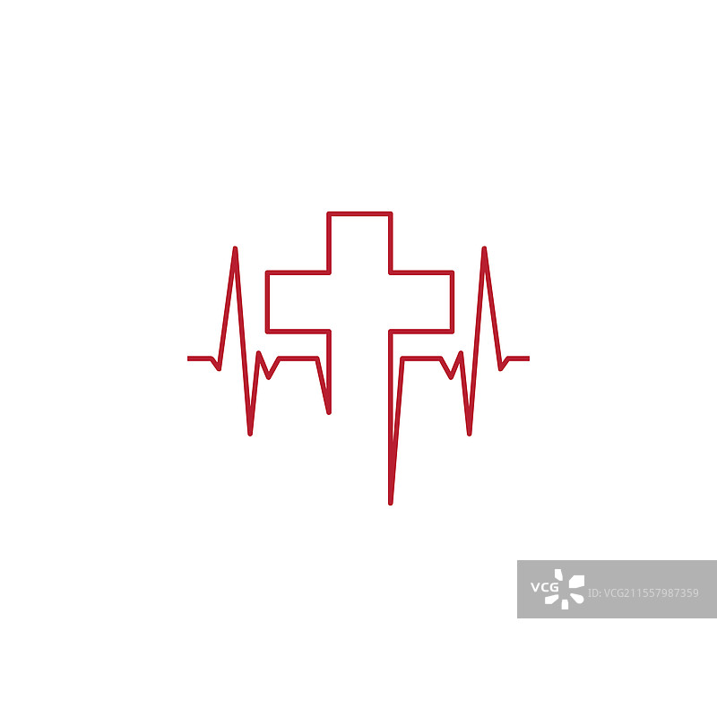 红色医疗十字图片素材