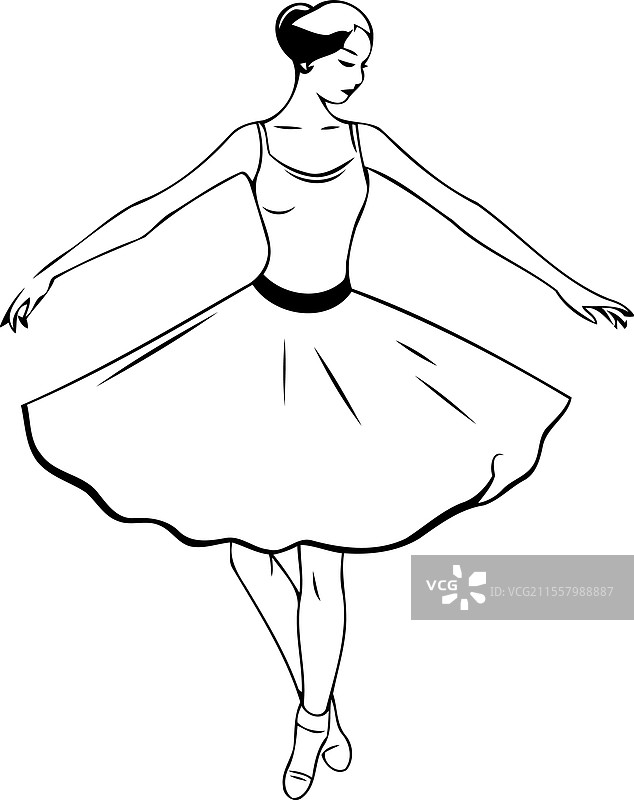 粉色背景上的芭蕾舞者图片素材