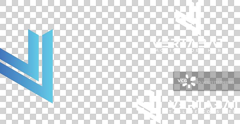 抽象的首字母VA或AV标志图片素材