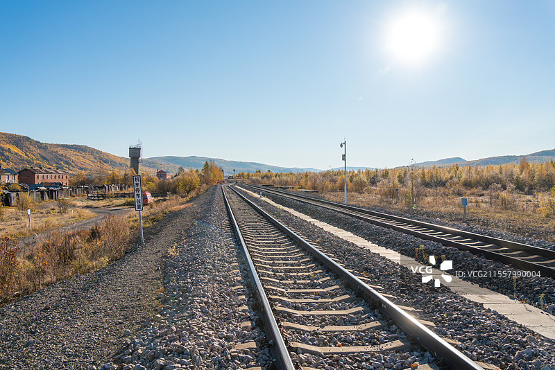 大兴安岭满归段铁路图片素材