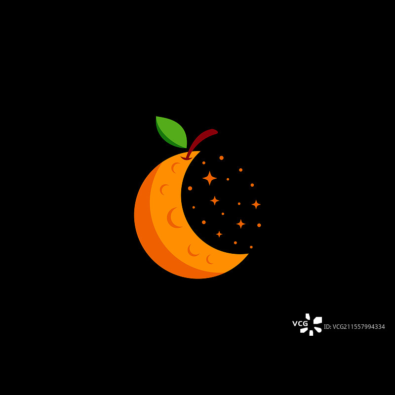 橙色与星星图片素材