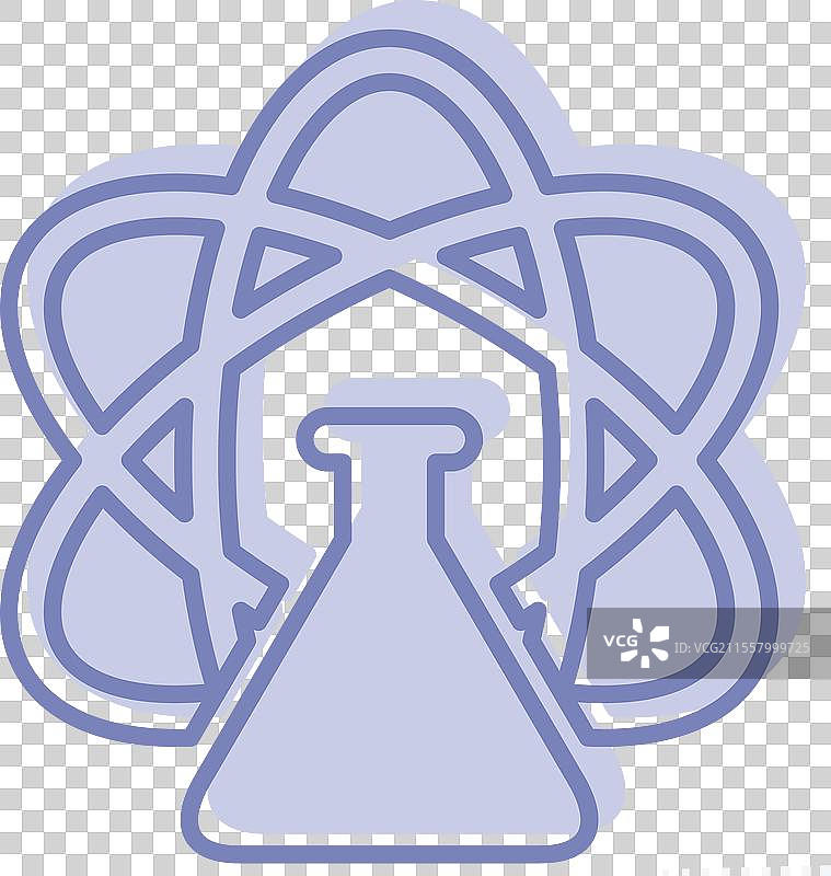 与照片和符号相关的科学图标图片素材