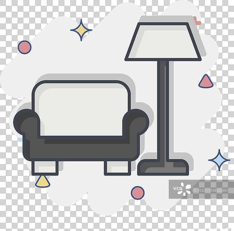 与照片和符号漫画相关的图标室内设计图片素材