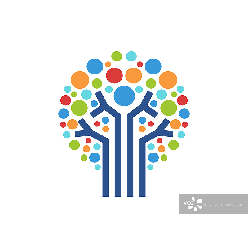 树木的枝干形成三个人体形象图片素材