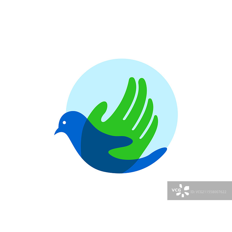 手在形成翅膀图片素材