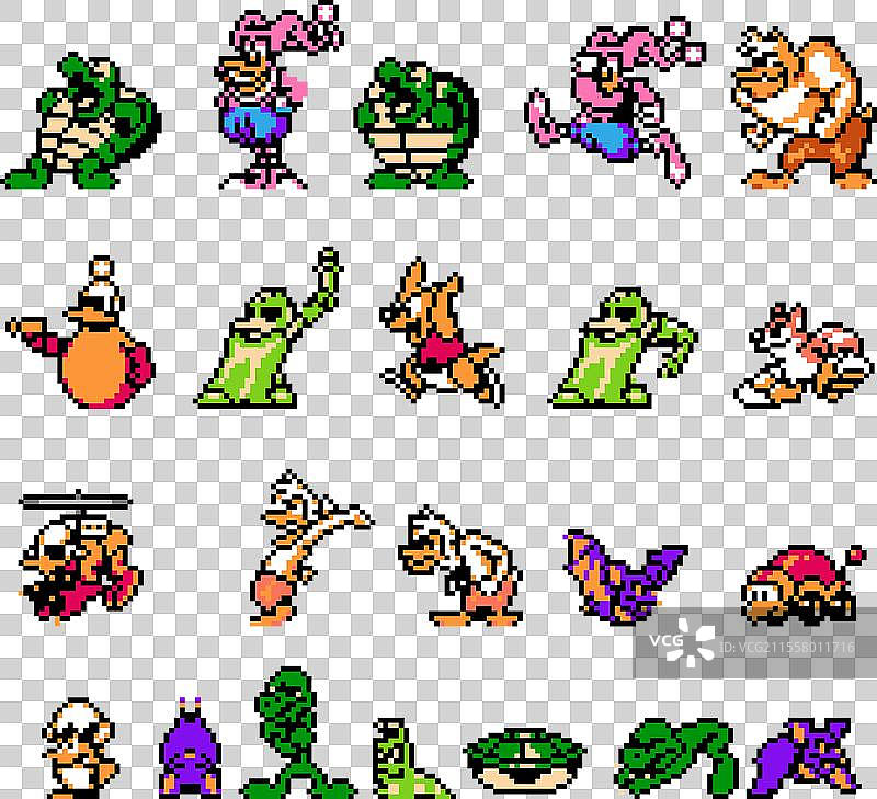 8位《黑暗之翼》的敌人角色集合图片素材