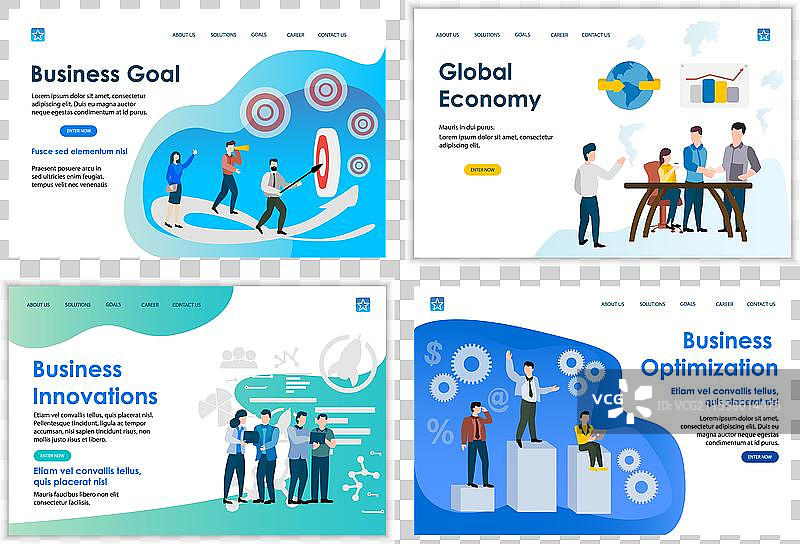 商业网站模板创意合集图片素材