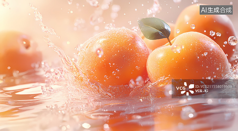 【AI数字艺术】新鲜甜杏图片素材