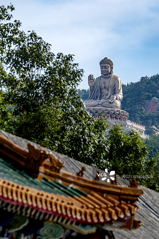 山东烟台龙口南山大佛旅游景区图片素材