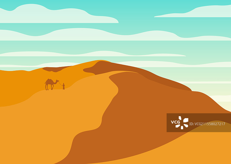 美学沙漠风景沙丘图片素材