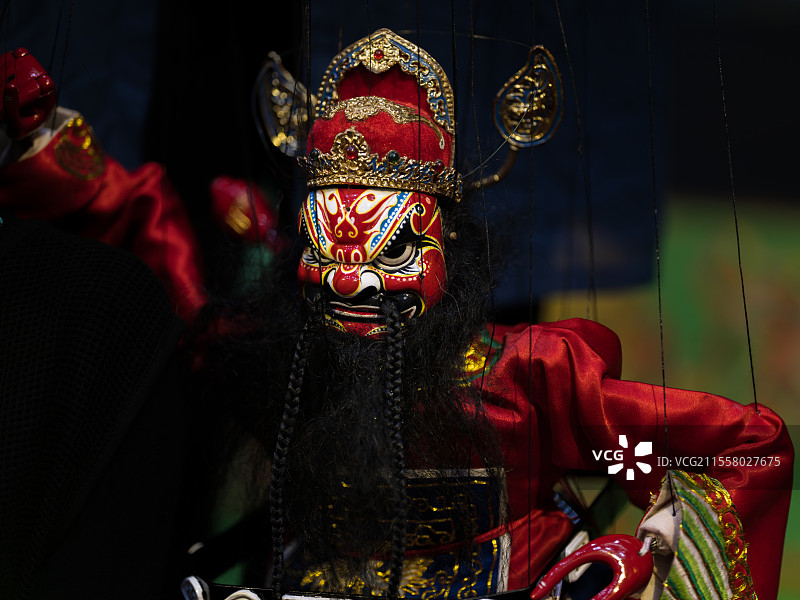 钟馗木偶图片素材