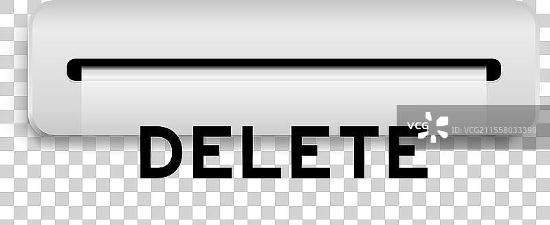 带有“从机器中删除”字样的白色优惠券横幅图片素材