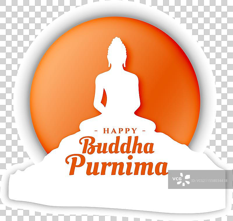 快乐的佛陀普尔尼玛或卫塞节前夕背景图片素材