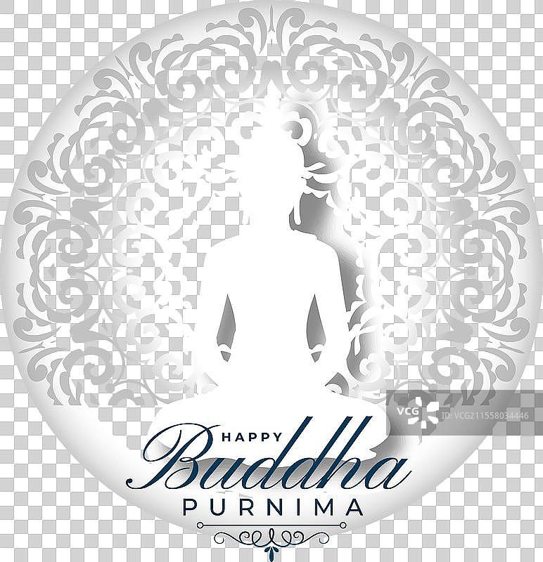 美丽快乐的佛诞祝福卡图片素材