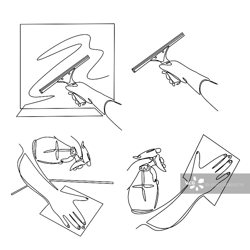 清洁和整理的概念，清洁表面图片素材