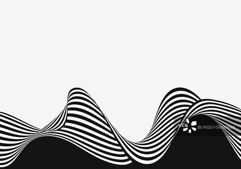 抽象波浪背景，波动的条纹或线条图片素材