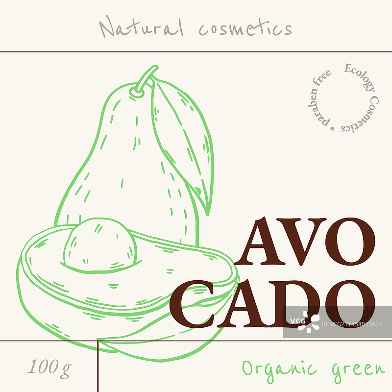 鳄梨徽章模板图片素材