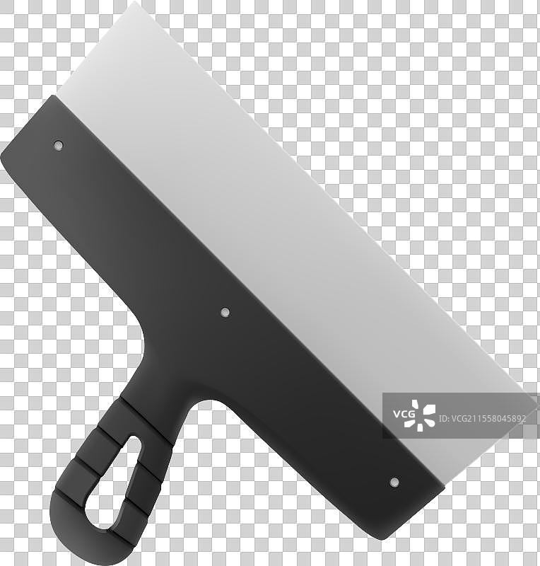 白色背景上的刮刀图片素材