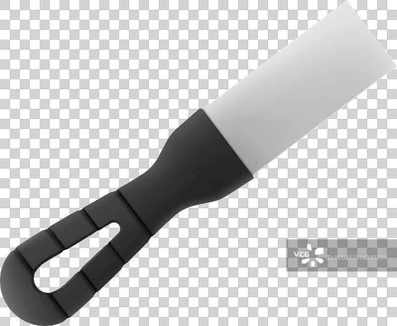 白色背景上的刮刀图片素材