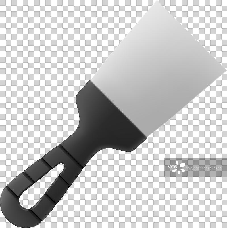 白色背景上的刮刀图片素材