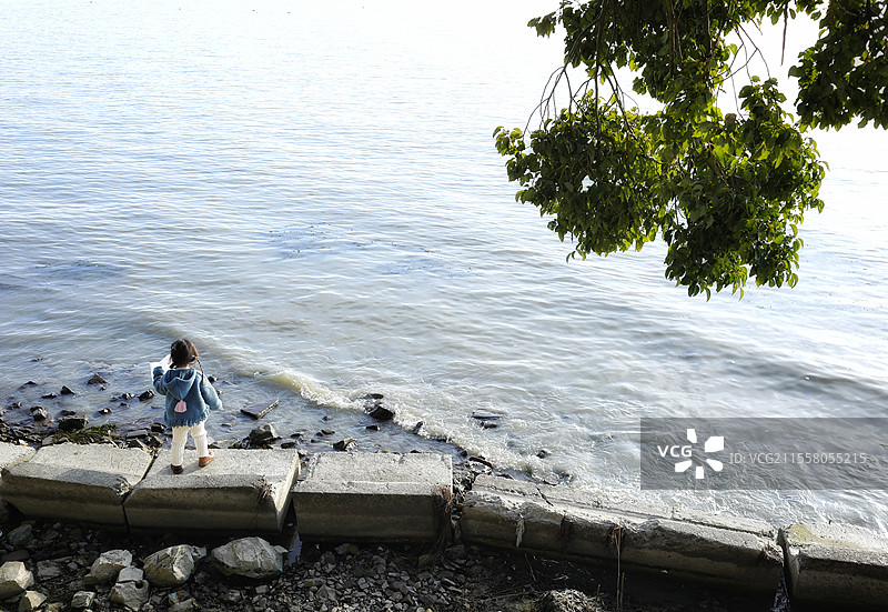 太湖悠闲自在图片素材