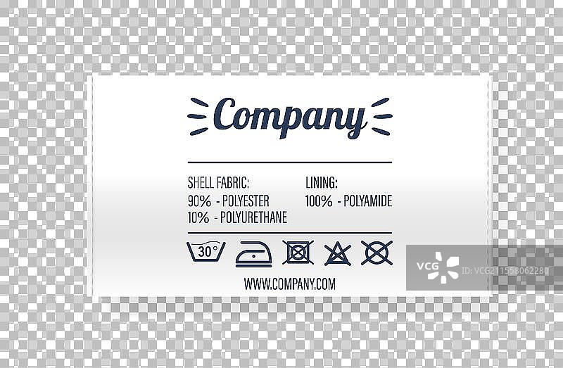 逼真的3D服装标签展示图片素材