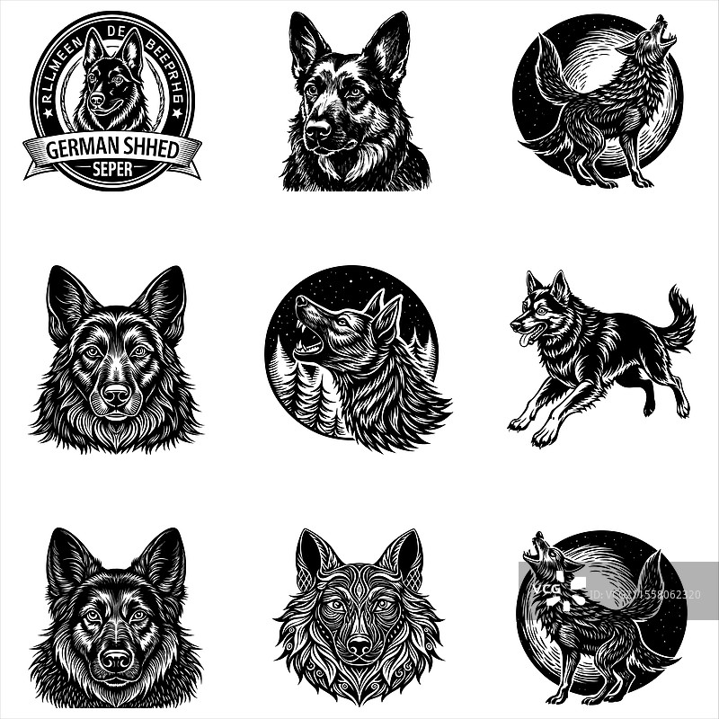 德国牧羊犬图片素材