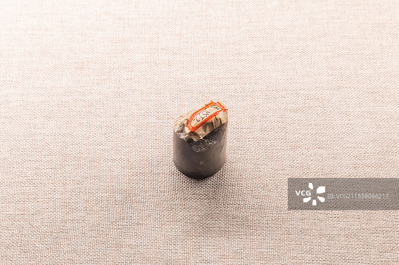 西宁市博物馆玉琮芯铜石并用时代公元前2200-前1800年西宁城北区沈那遗址出土图片素材