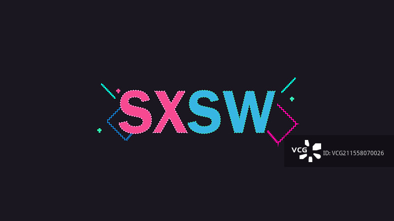 SXSW节日标志设计图片素材
