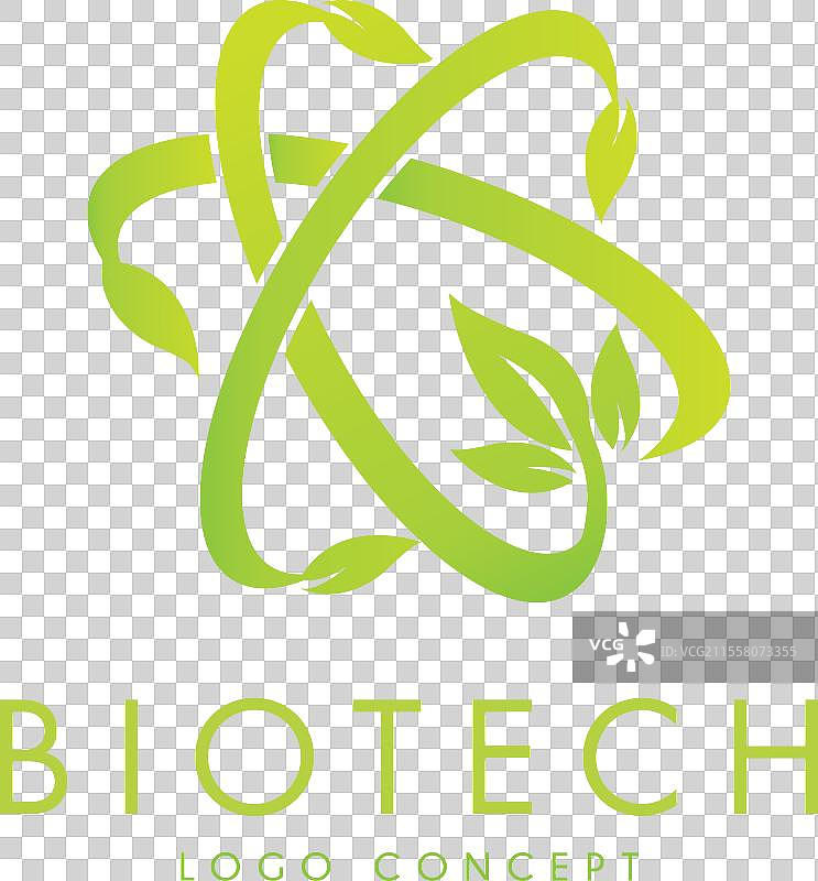 生物技术标志设计模板扁平风格图片素材