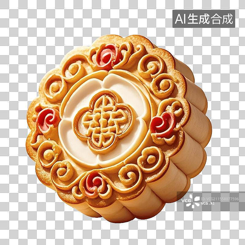 【AI数字艺术】月饼免抠元素图片素材